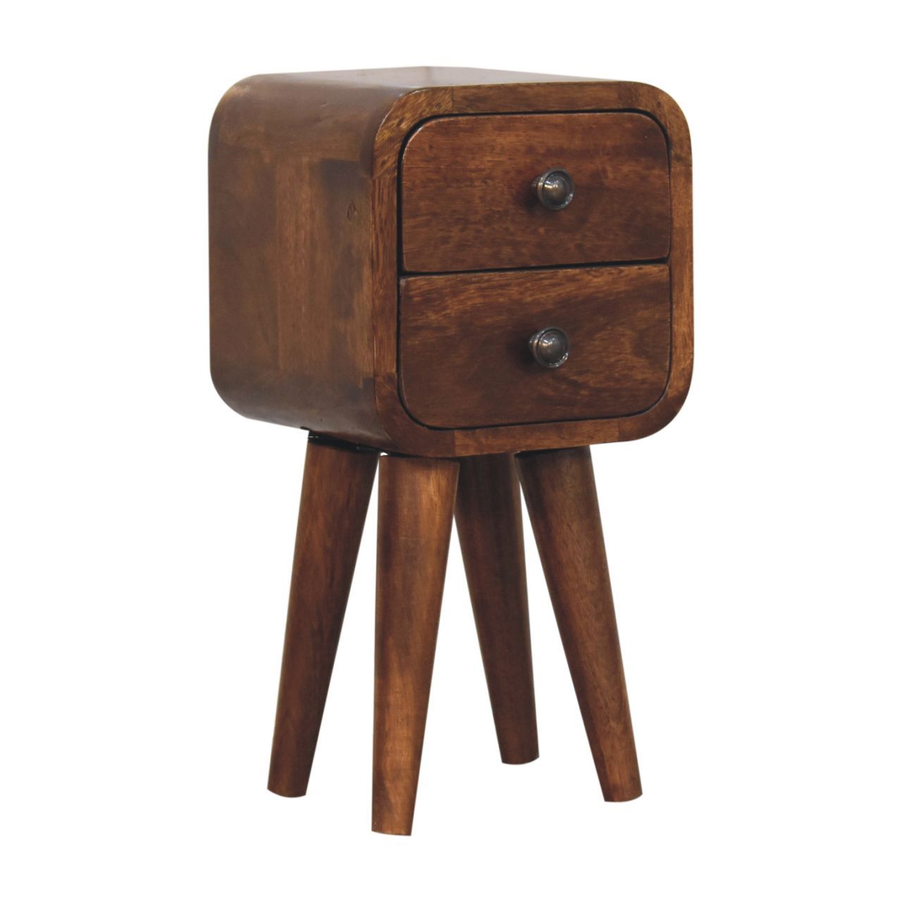 Curved Nightstand, - The Sleep Loft - Online Mattress Showroom NYC
