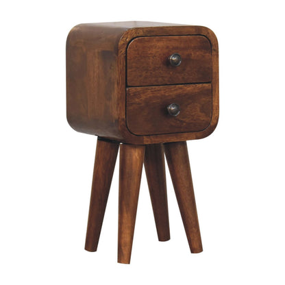 Curved Nightstand, - The Sleep Loft - Online Mattress Showroom NYC