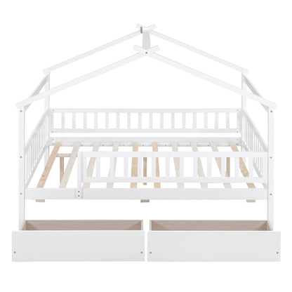 House Bed With 2 Drawers - The Sleep Loft - Online Mattress Showroom NYC