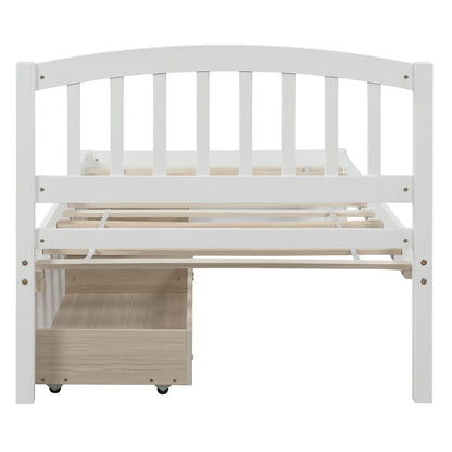 Platform Storage Bed Wood Bed Frame With Two Drawers And Headboard - The Sleep Loft - Online Mattress Showroom NYC