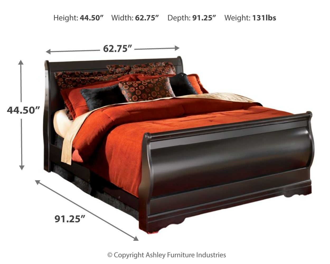 Huey Vineyard - Sleigh Bed - The Sleep Loft - Online Mattress Showroom NYC