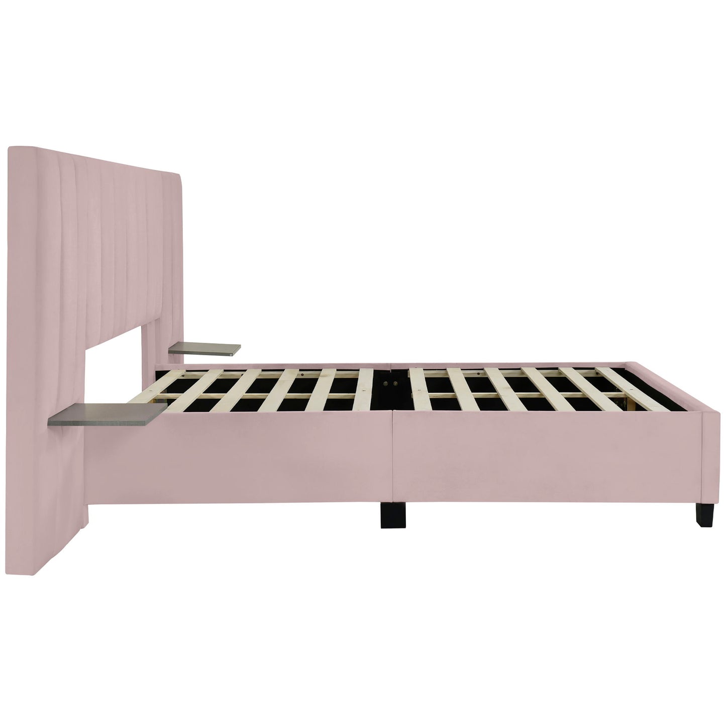 Upholstered Platform Bed With Big Headboard - The Sleep Loft - Online Mattress Showroom NYC