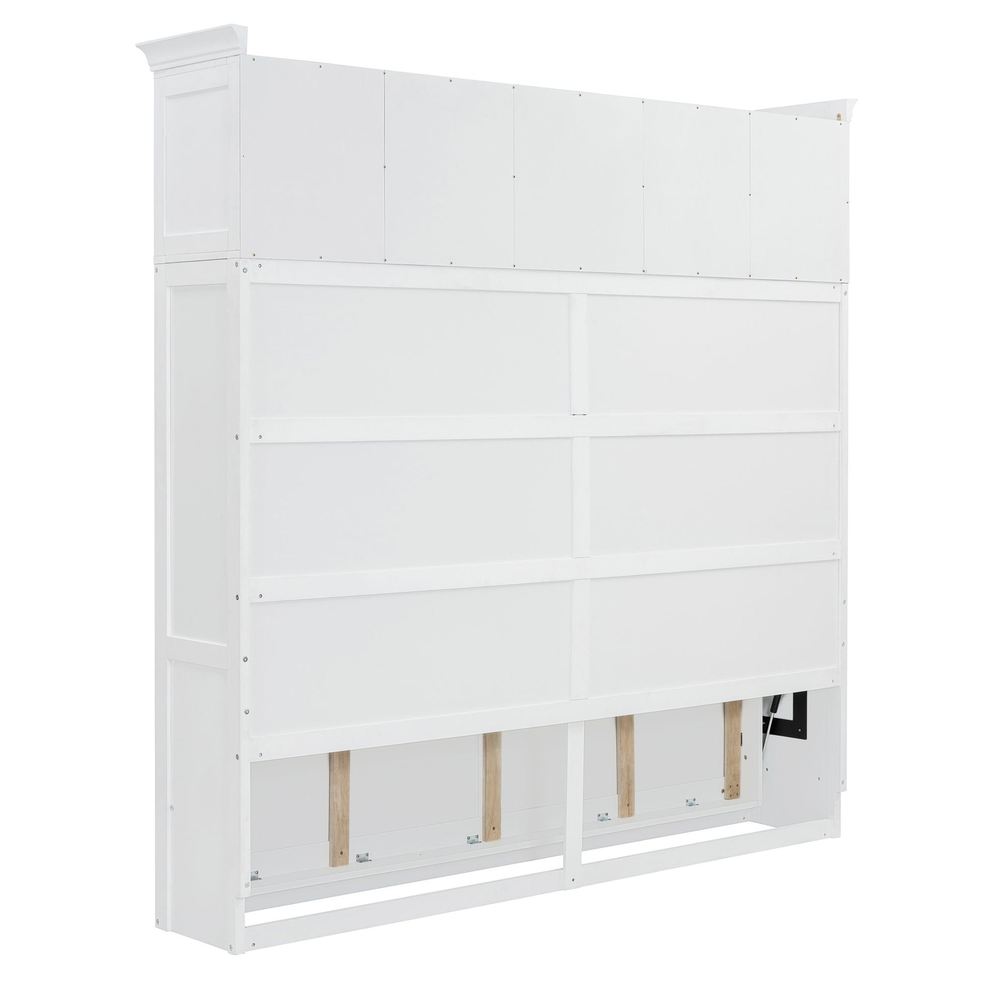 Murphy Wall Bed With Top Cabinets & Wine Rack - The Sleep Loft - Online Mattress Showroom NYC