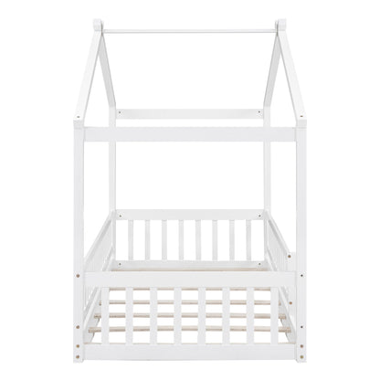 Bed House Bed Frame With Fence - The Sleep Loft - Online Mattress Showroom NYC