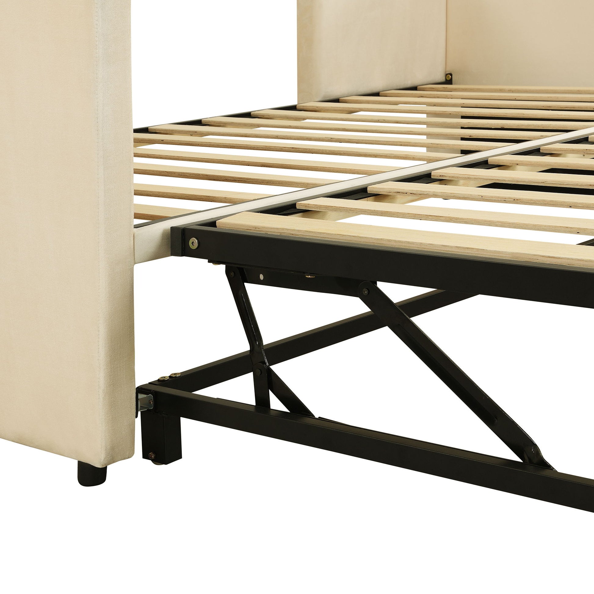 Twin Size Upholstered Daybed With Pop Up Trundle - The Sleep Loft - Online Mattress Showroom NYC