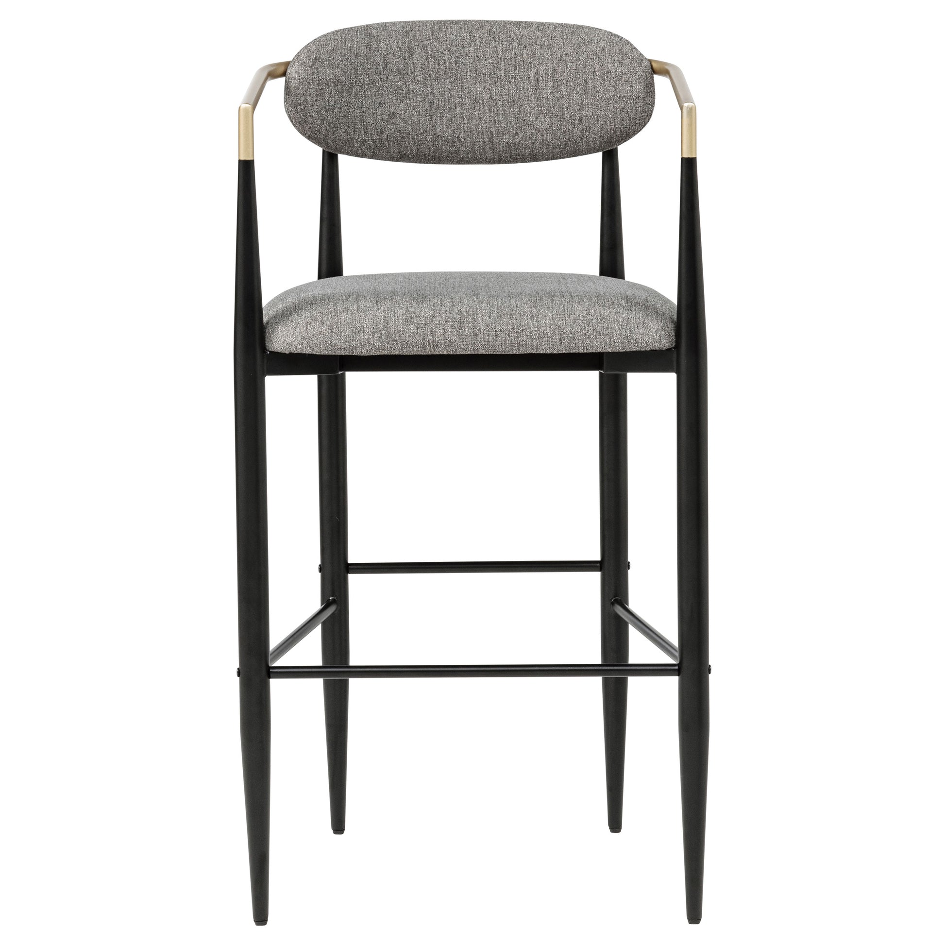 Tina Fabric Upholstered Bar Chair Grey (Set of 2)