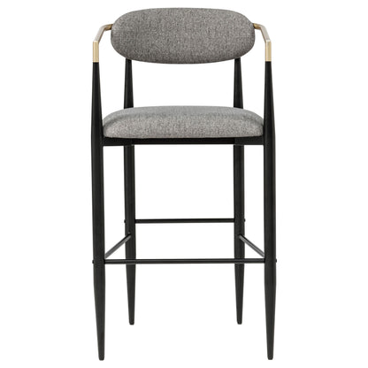 Tina Fabric Upholstered Bar Chair Grey (Set of 2)