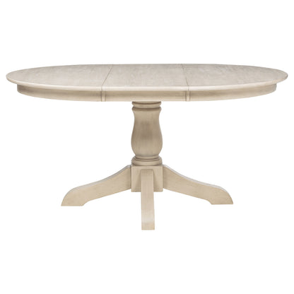 Orrison Oval 62-inch Wood Extension Leaf Dining Table Linen
