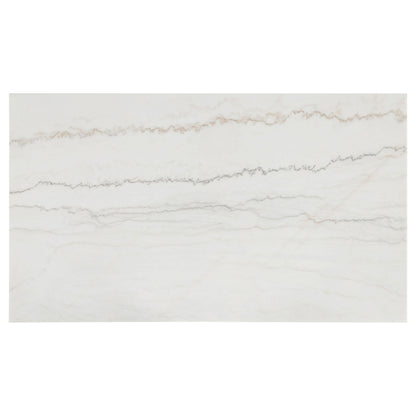 Averill 72-inch Rectangular White Marble Top Dining Table Coffee Bean