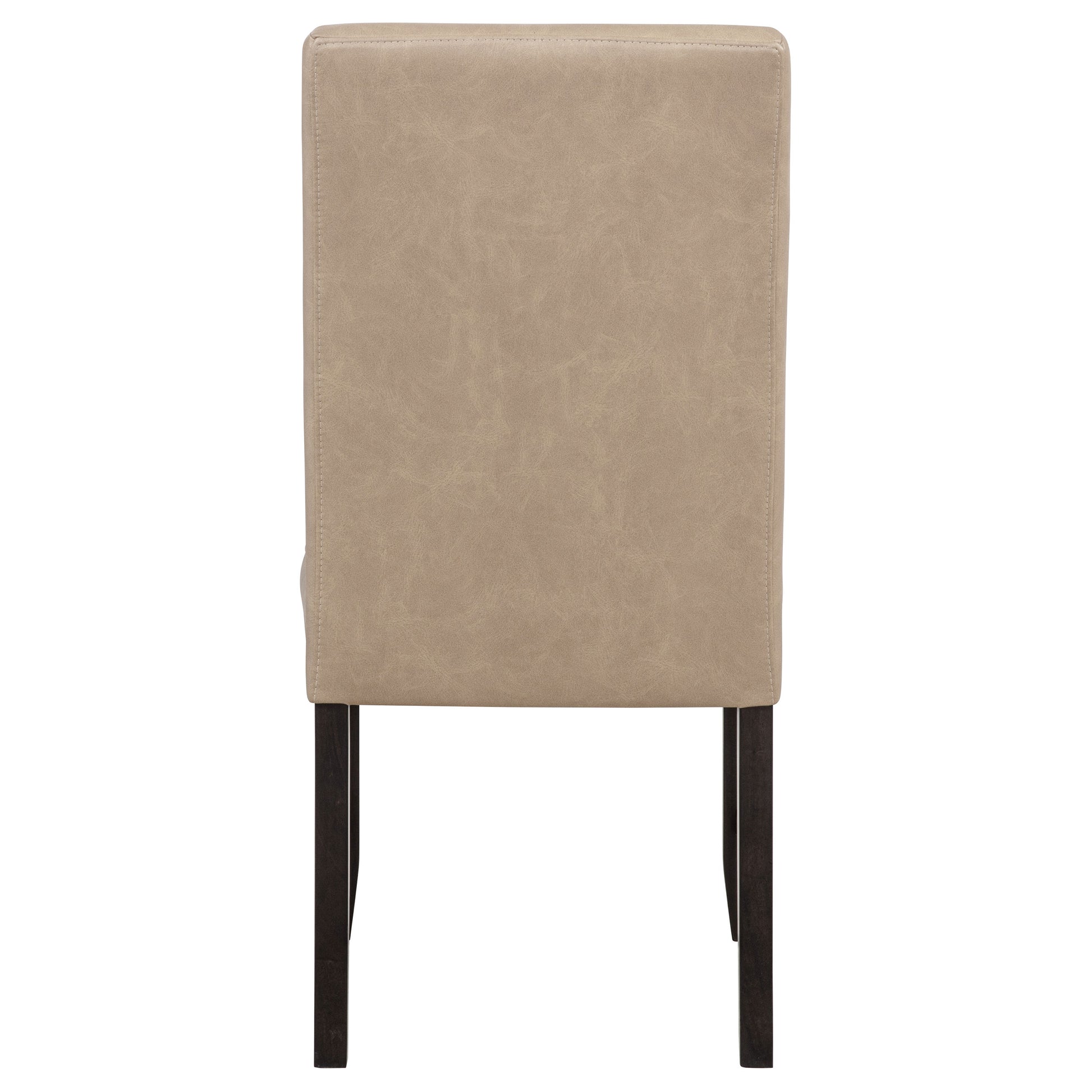 Averill Faux Leatherette Upholstered Dining Side Chair Tan (Set of 2)