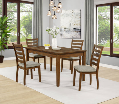 Atwood Rectangular Wood Dining Table Warm Brown
