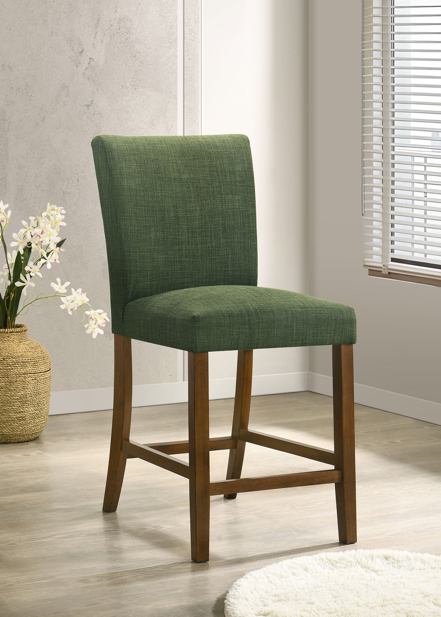 Paxton Upholstered Counter Height Dining Chair Green (Set of 2)