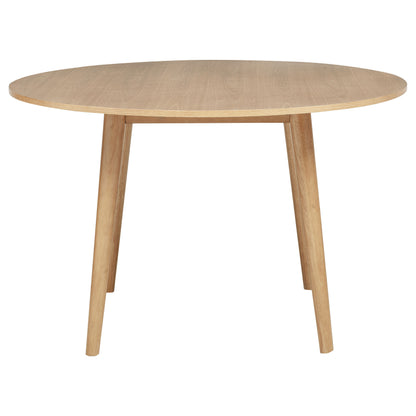 Andrews 5-piece Round Dining Table Set Light Ash and White