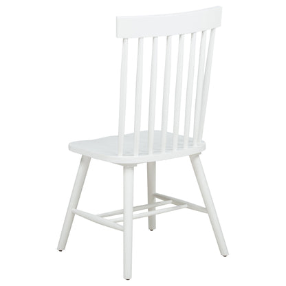 Andrews Windsor Spindle Back Dining Side Chair White (Set of 2)