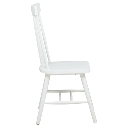 Andrews Windsor Spindle Back Dining Side Chair White (Set of 2)