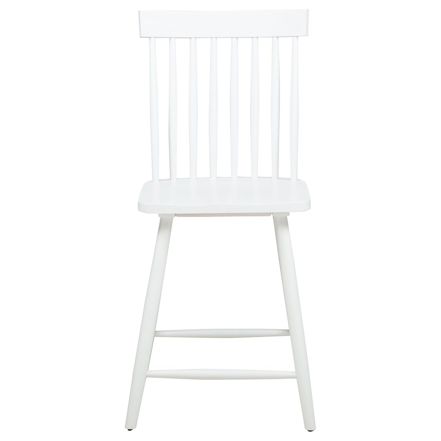 Andrews 5-piece Round Counter Dining Set Light Ash and White
