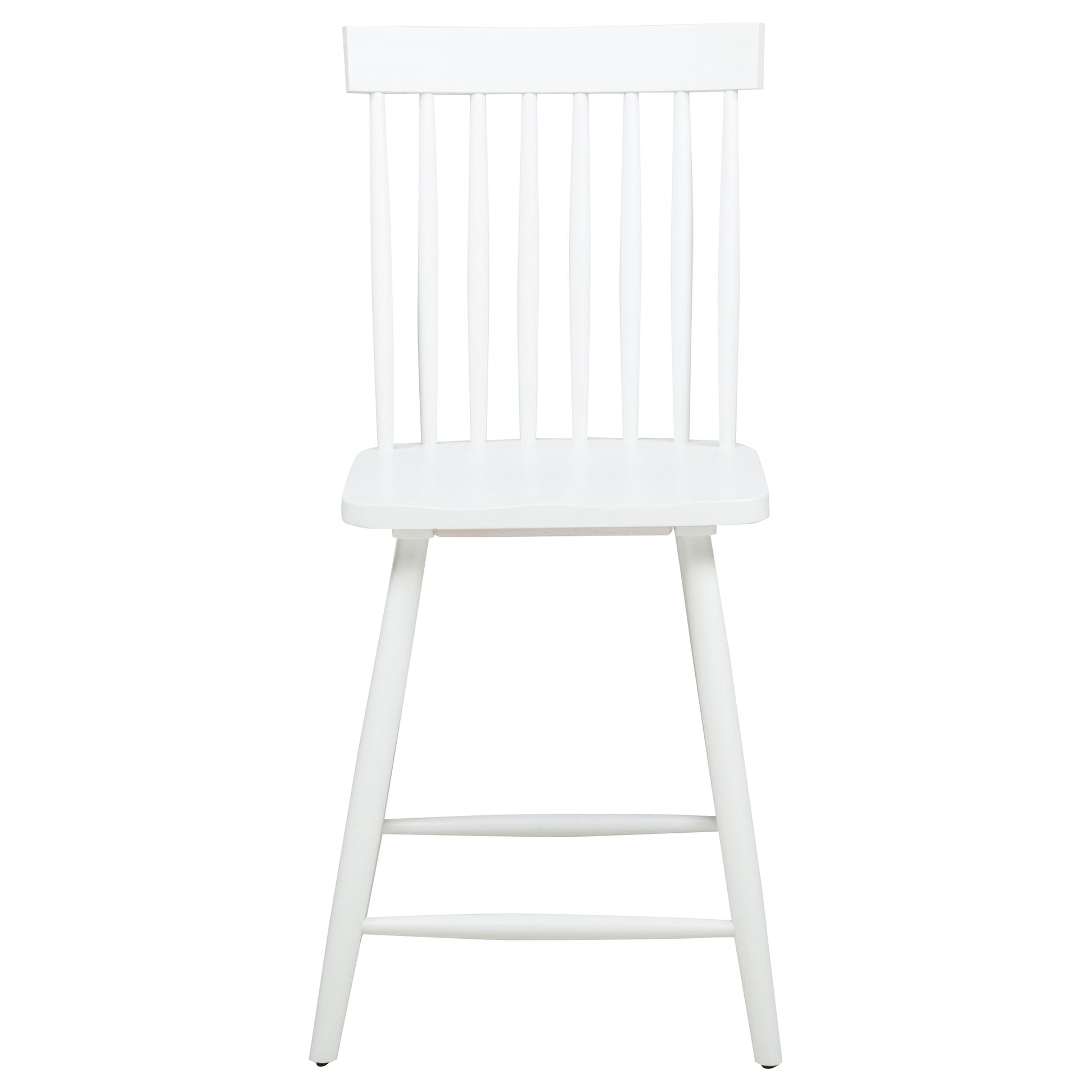 Andrews 5-piece Round Counter Dining Set Light Ash and White
