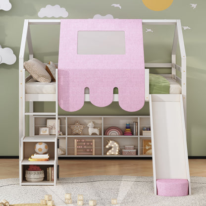 Loft Bed With House Shaped Frame And Tent - The Sleep Loft - Online Mattress Showroom NYC