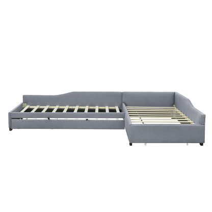 Upholstered Double Daybed With Trundle And Drawer - The Sleep Loft - Online Mattress Showroom NYC