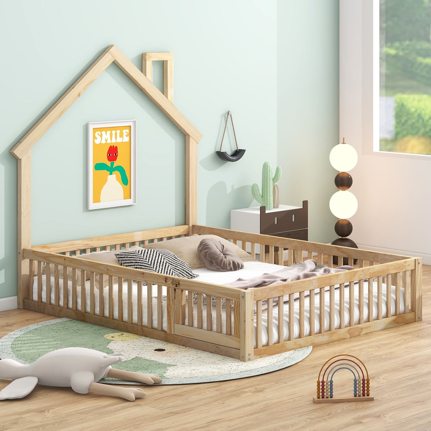 House Platform Bed With Guardrail - The Sleep Loft - Online Mattress Showroom NYC