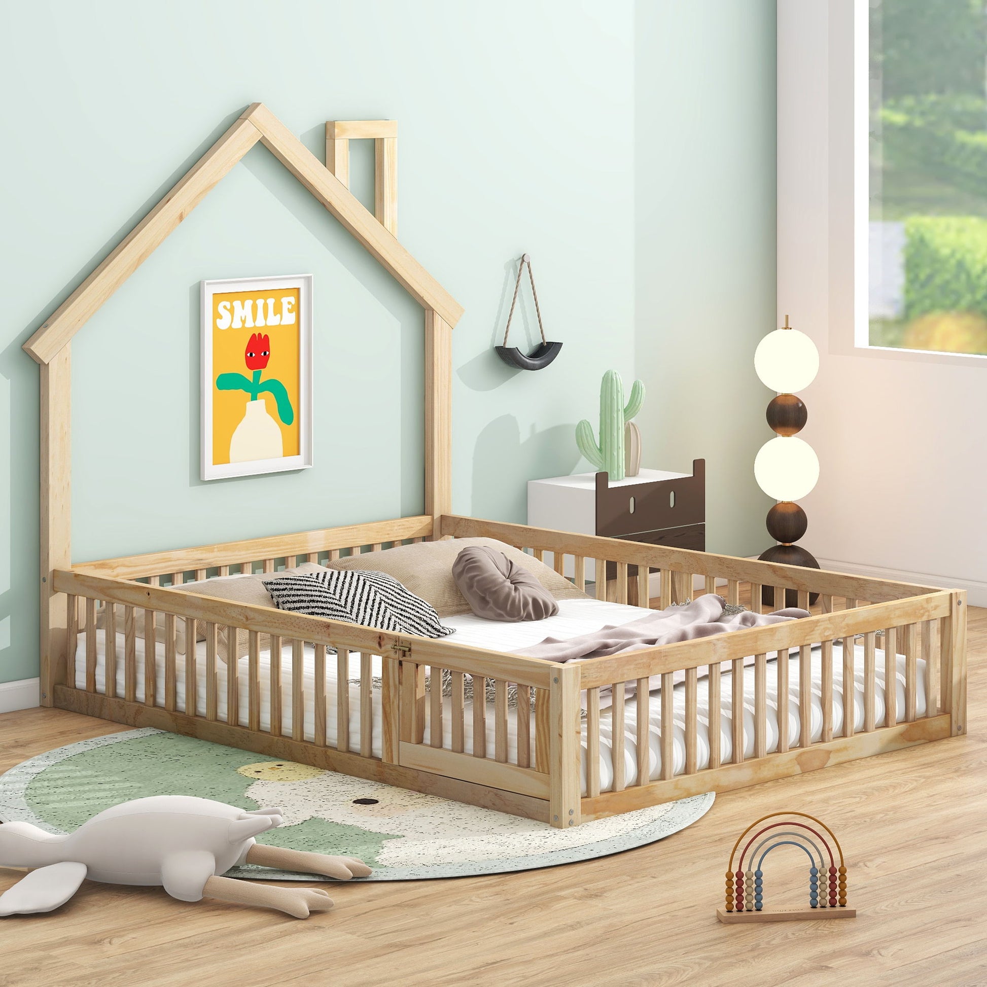 House Platform Bed With Guardrail - The Sleep Loft - Online Mattress Showroom NYC