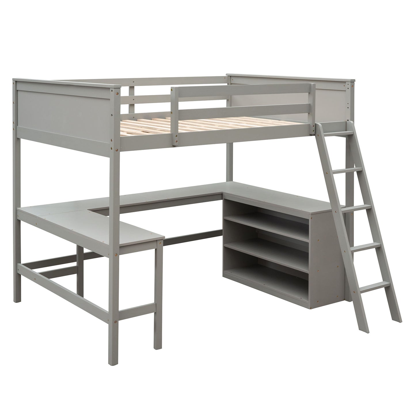 Loft Bed With Shelves With Desk - The Sleep Loft - Online Mattress Showroom NYC
