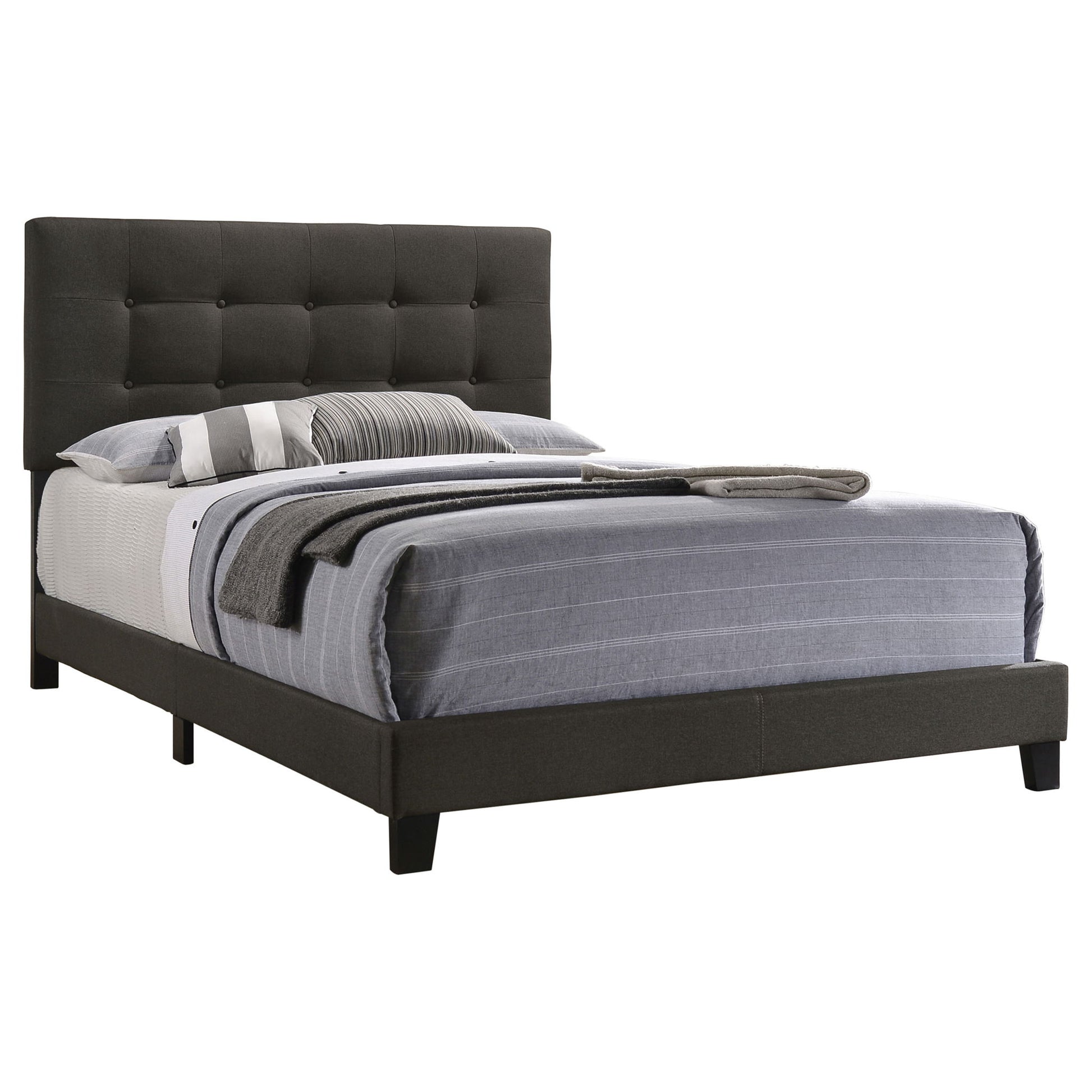 Dordrecht - Eastern King Panel Bed - Charcoal - The Sleep Loft - Online Mattress Showroom NYC