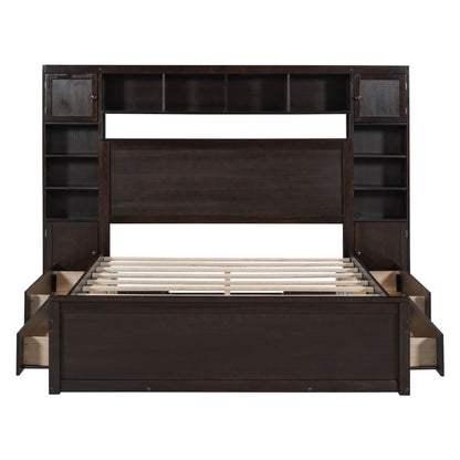 Bed With All In One Cabinet, Shelf And Sockets - The Sleep Loft - Online Mattress Showroom NYC