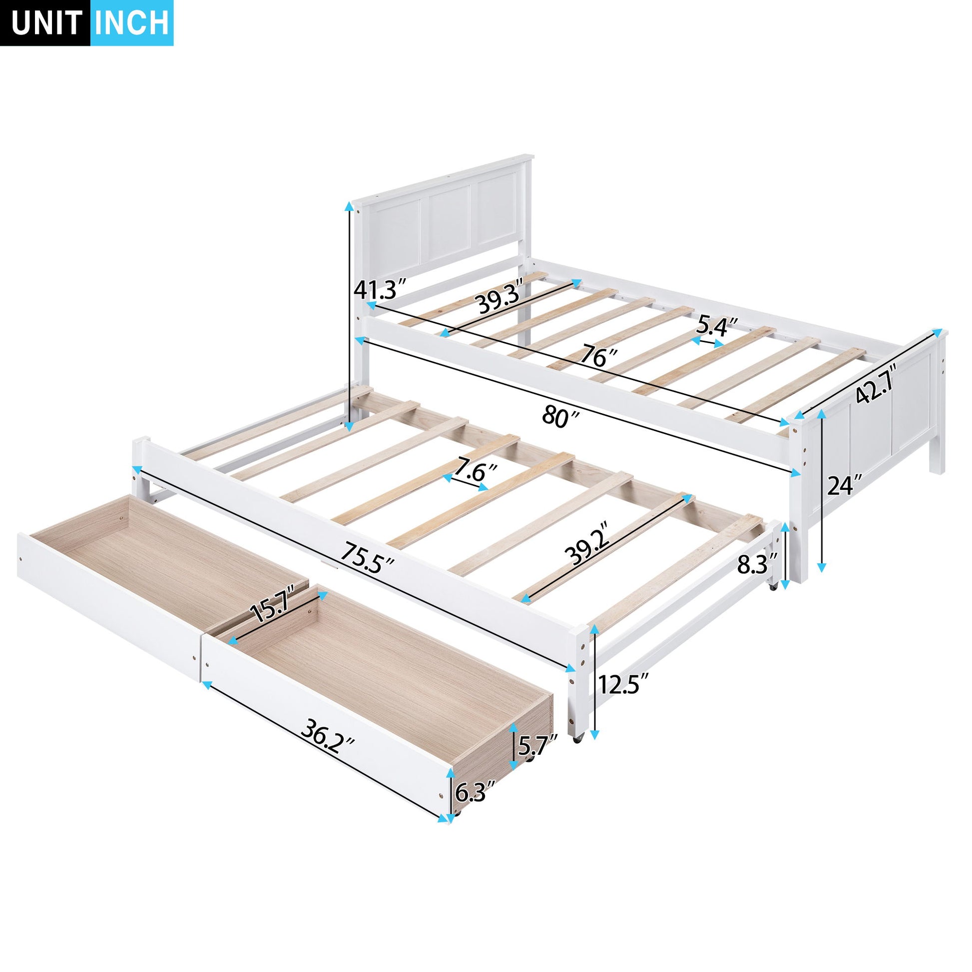 Platform Bed With Trundle And Drawers - The Sleep Loft - Online Mattress Showroom NYC