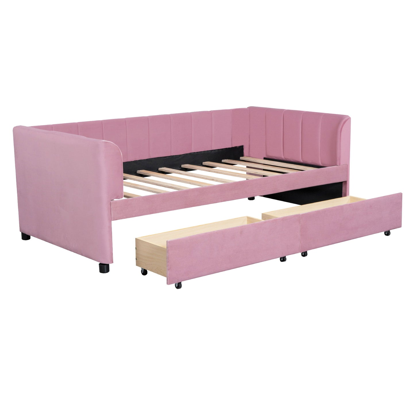 Upholstered Daybed With Ergonomic Design Backrest - The Sleep Loft - Online Mattress Showroom NYC