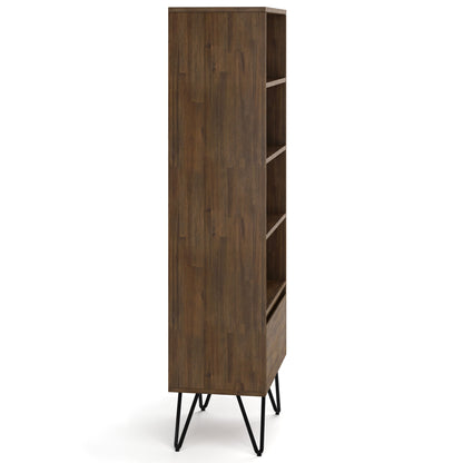 Chase - Tall Bookcase - Rustic Natural Aged Brown - The Sleep Loft - Online Mattress Showroom NYC