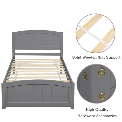 Platform Bed & Headboard, Footboard And Wood Slat Support - The Sleep Loft - Online Mattress Showroom NYC