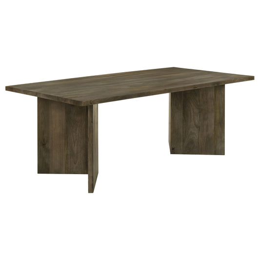 Tyler 80-inch Solid Wood Dining Table Mango Brown - The Sleep Loft - Online Mattress Showroom NYC