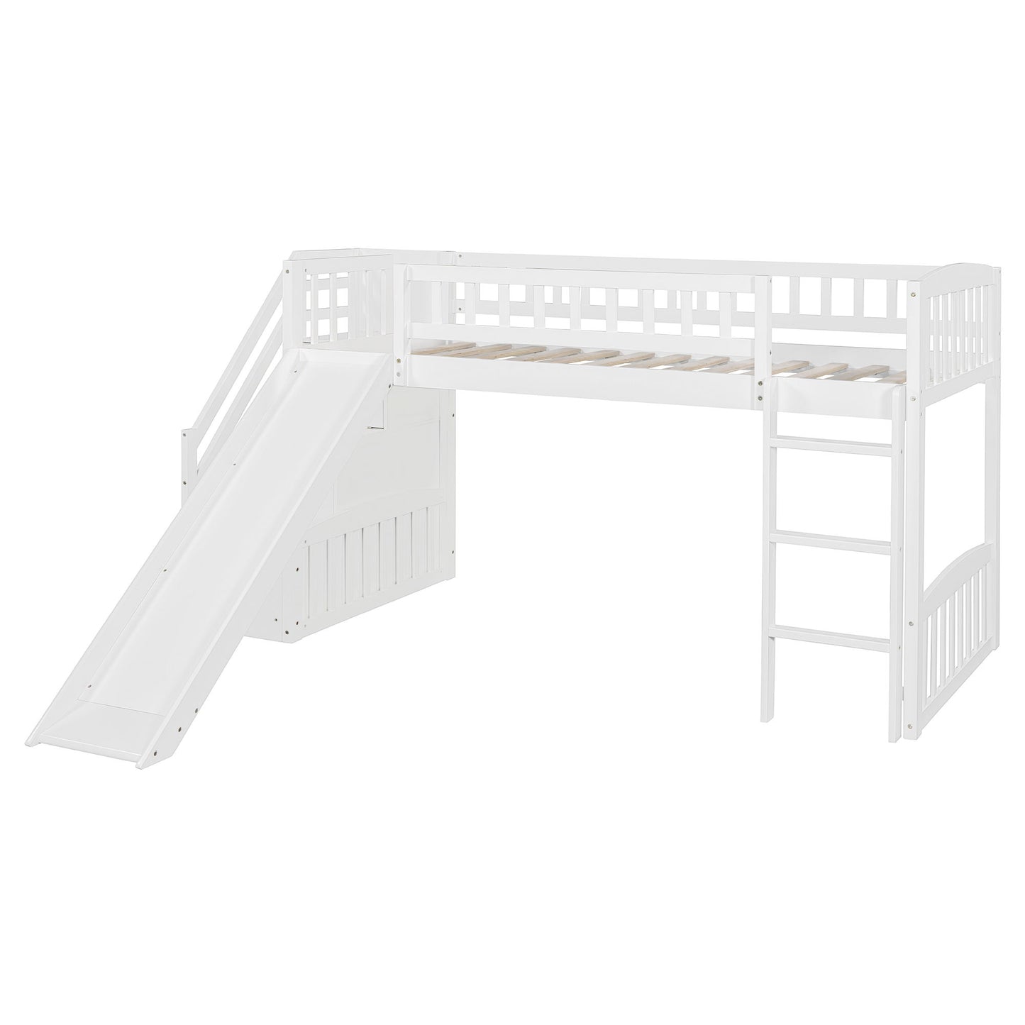 Loft Stairway Bed With 2 Drawers, Convertible Ladder And Slide - The Sleep Loft - Online Mattress Showroom NYC