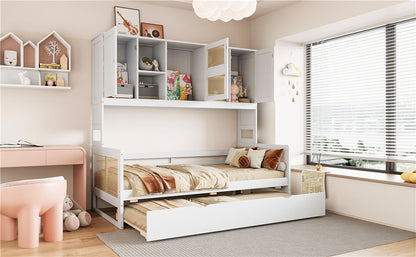 Daybed And All In One Cabinet And Shelf - The Sleep Loft - Online Mattress Showroom NYC