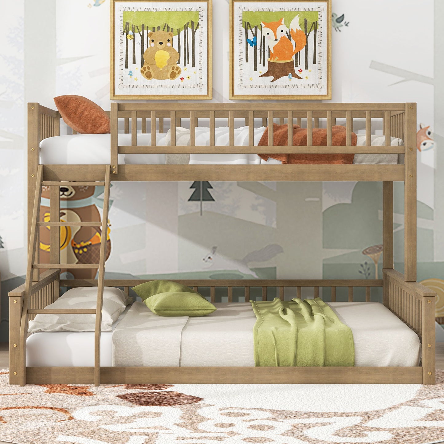 Bunk Bed With Ladder And Guardrails - The Sleep Loft - Online Mattress Showroom NYC
