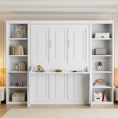 Murphy Bed With Desk And Bookshelf - The Sleep Loft - Online Mattress Showroom NYC