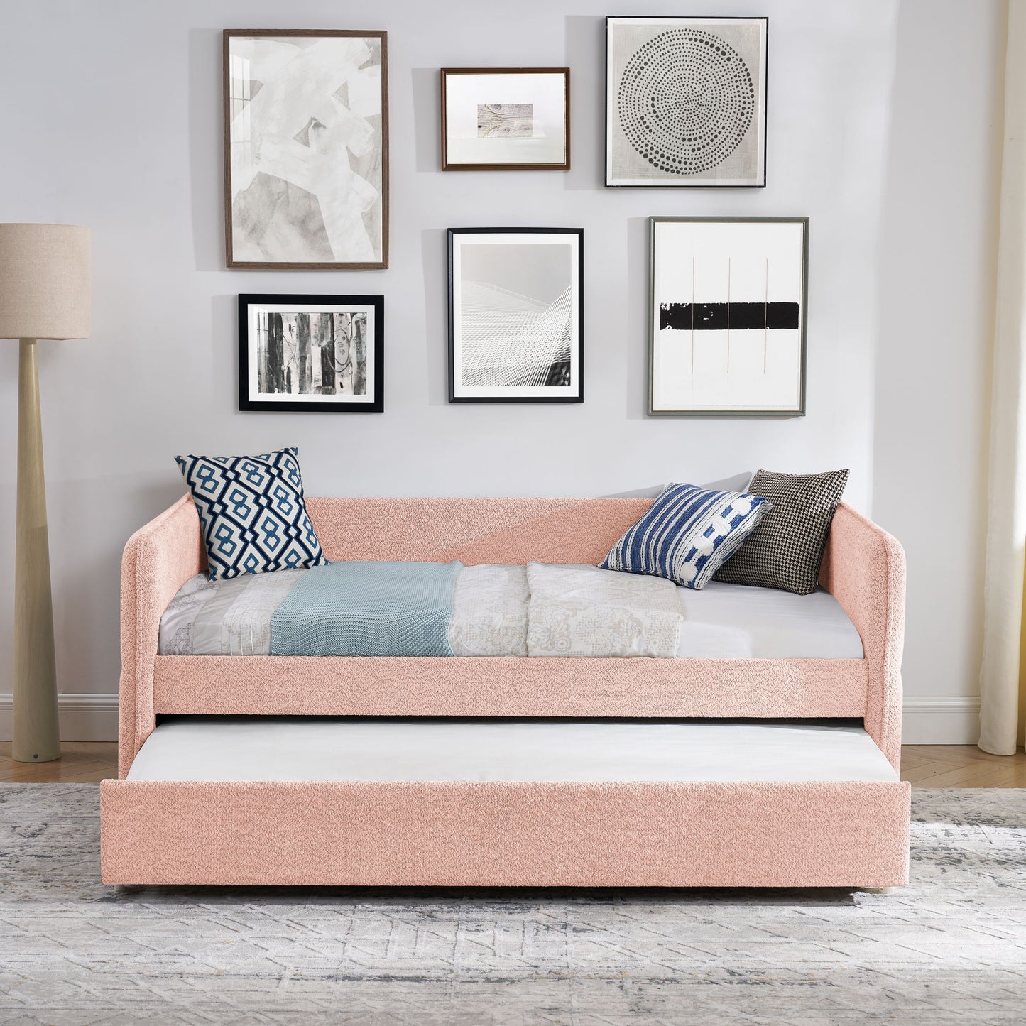 Upholstered Daybed With Pop Up Trundle - The Sleep Loft - Online Mattress Showroom NYC