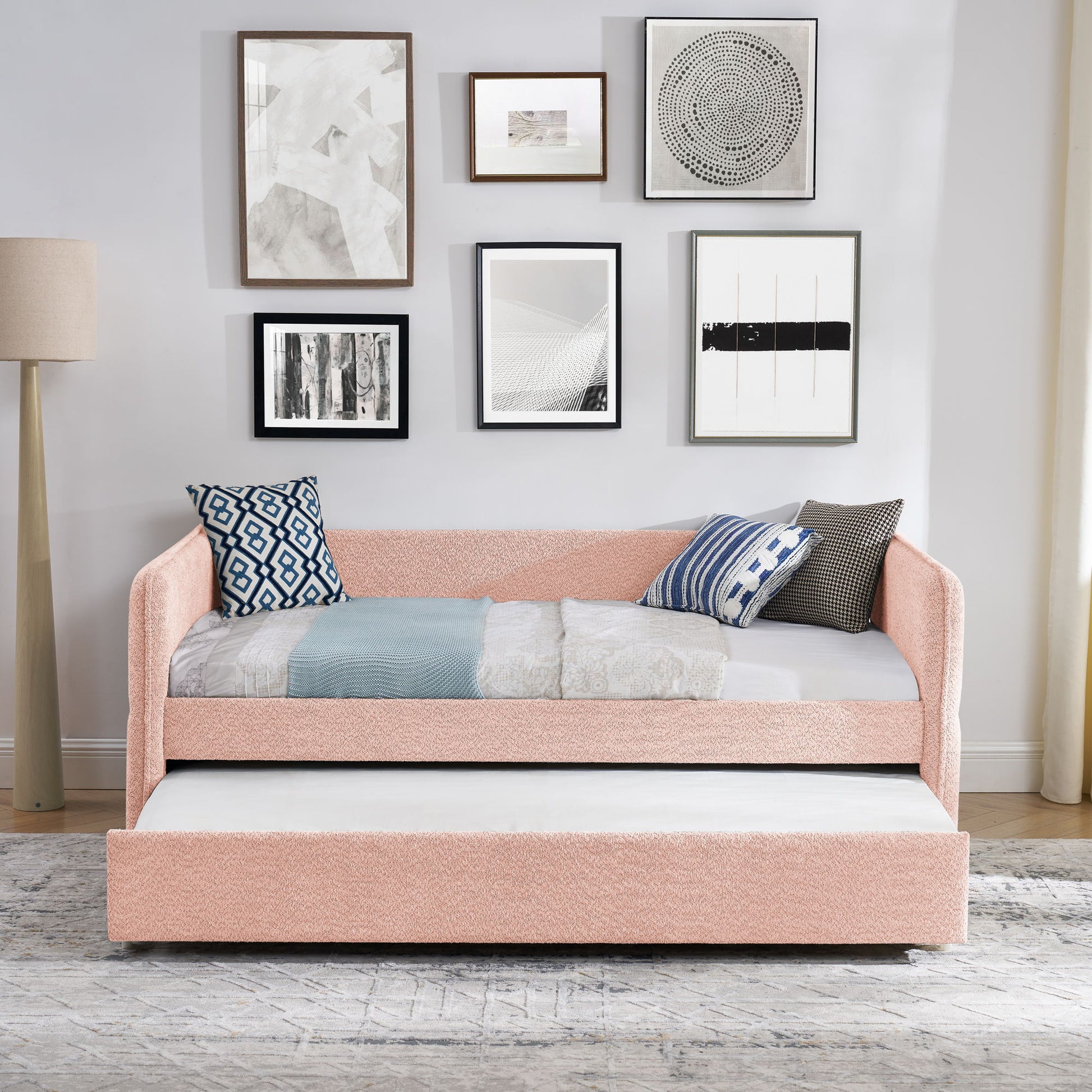 Upholstered Daybed With Pop Up Trundle - The Sleep Loft - Online Mattress Showroom NYC