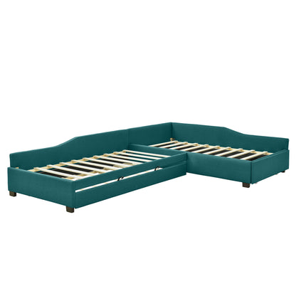 Upholstered Double Daybed With Trundle And Drawer - The Sleep Loft - Online Mattress Showroom NYC
