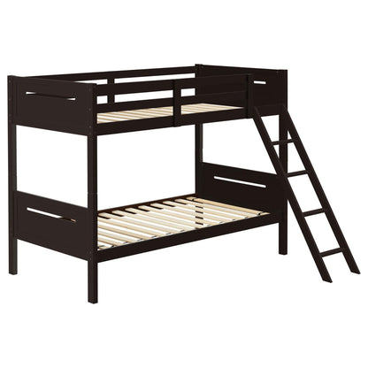 Bunk Bed With Built In Ladder, Safety Guardrails And Angled Access Step - The Sleep Loft - Online Mattress Showroom NYC