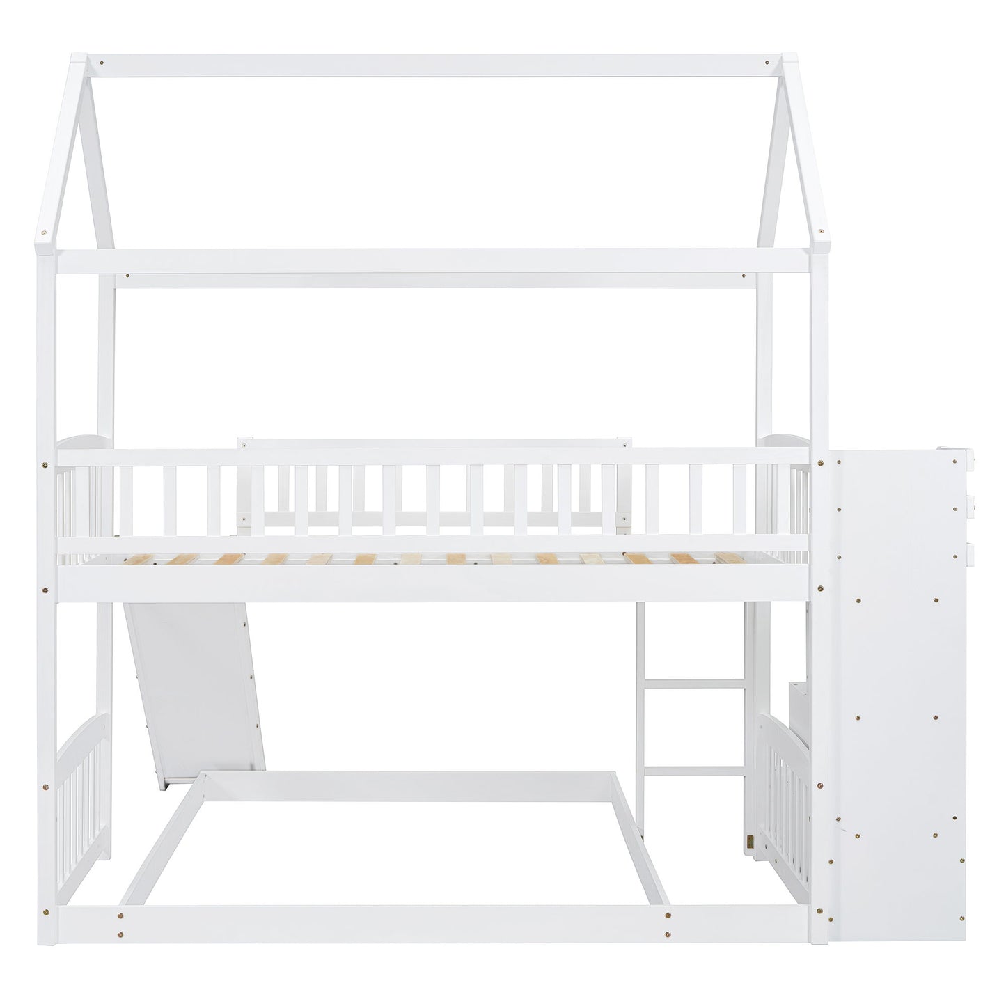 House Bunk Bed With Slide - The Sleep Loft - Online Mattress Showroom NYC