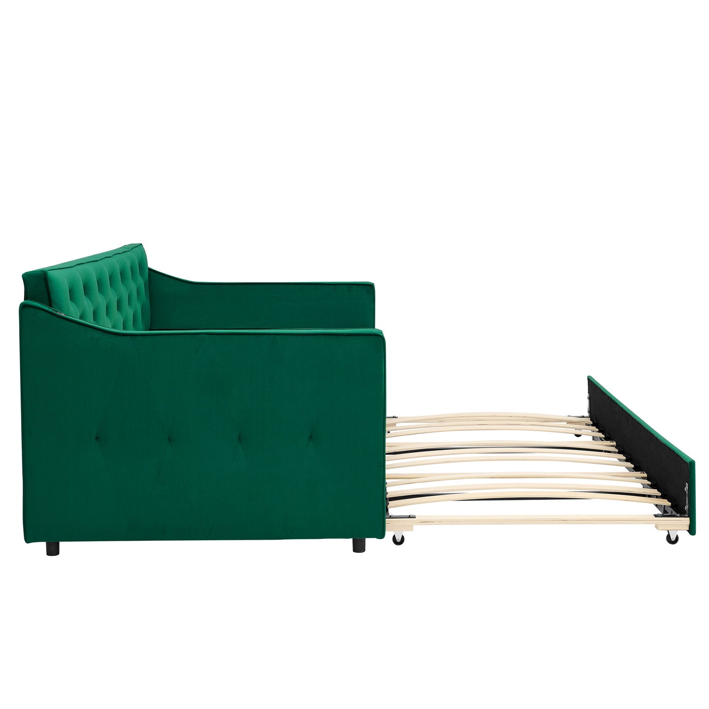 Daybed With Pop Up Trundle And USB Charging Armrest - The Sleep Loft - Online Mattress Showroom NYC