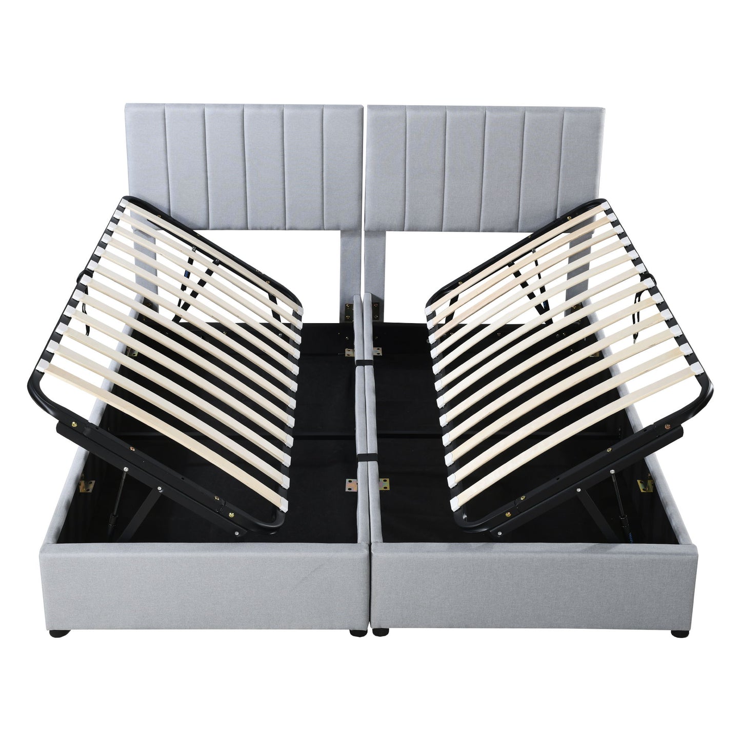 Upholstered Platform Bed With A Hydraulic Storage System - The Sleep Loft - Online Mattress Showroom NYC