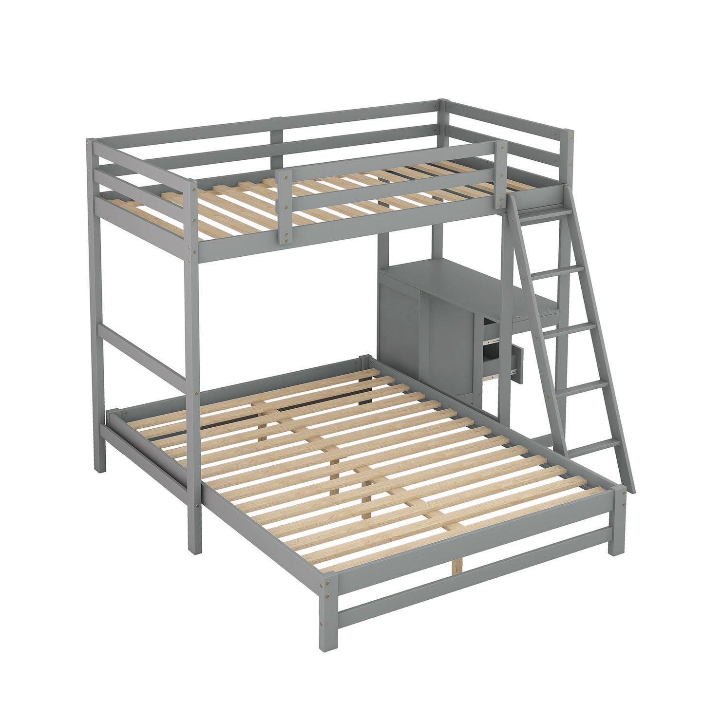 Bunk Bed With Built In Desk And 3 Drawers - The Sleep Loft - Online Mattress Showroom NYC