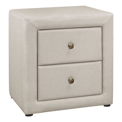 Nightstand, Storage Drawer Versatile Use, Upholstered, Transitional - The Sleep Loft - Online Mattress Showroom NYC