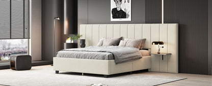 Upholstered Platform Bed With Big Headboard - The Sleep Loft - Online Mattress Showroom NYC
