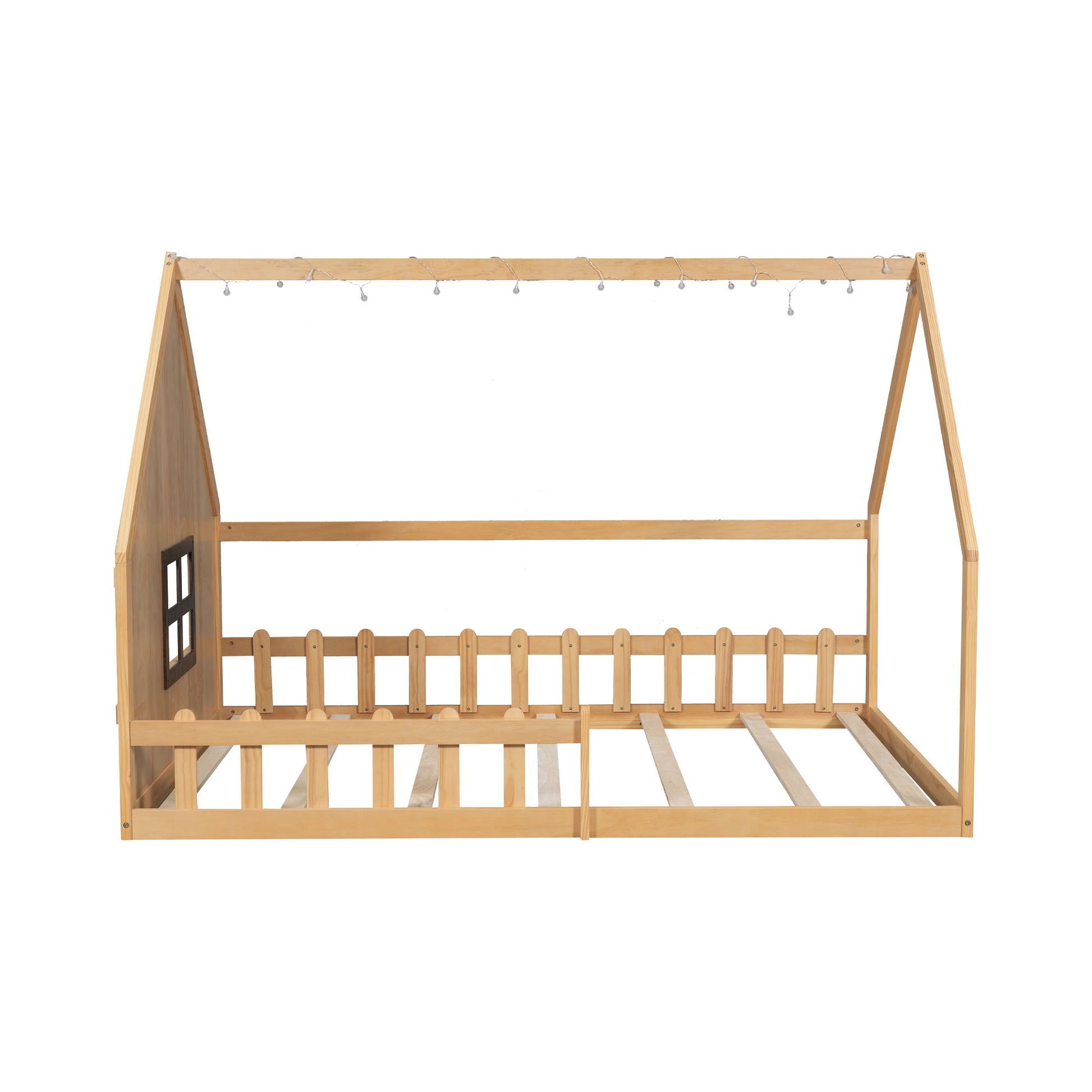 House Bed With Window And Fence - The Sleep Loft - Online Mattress Showroom NYC