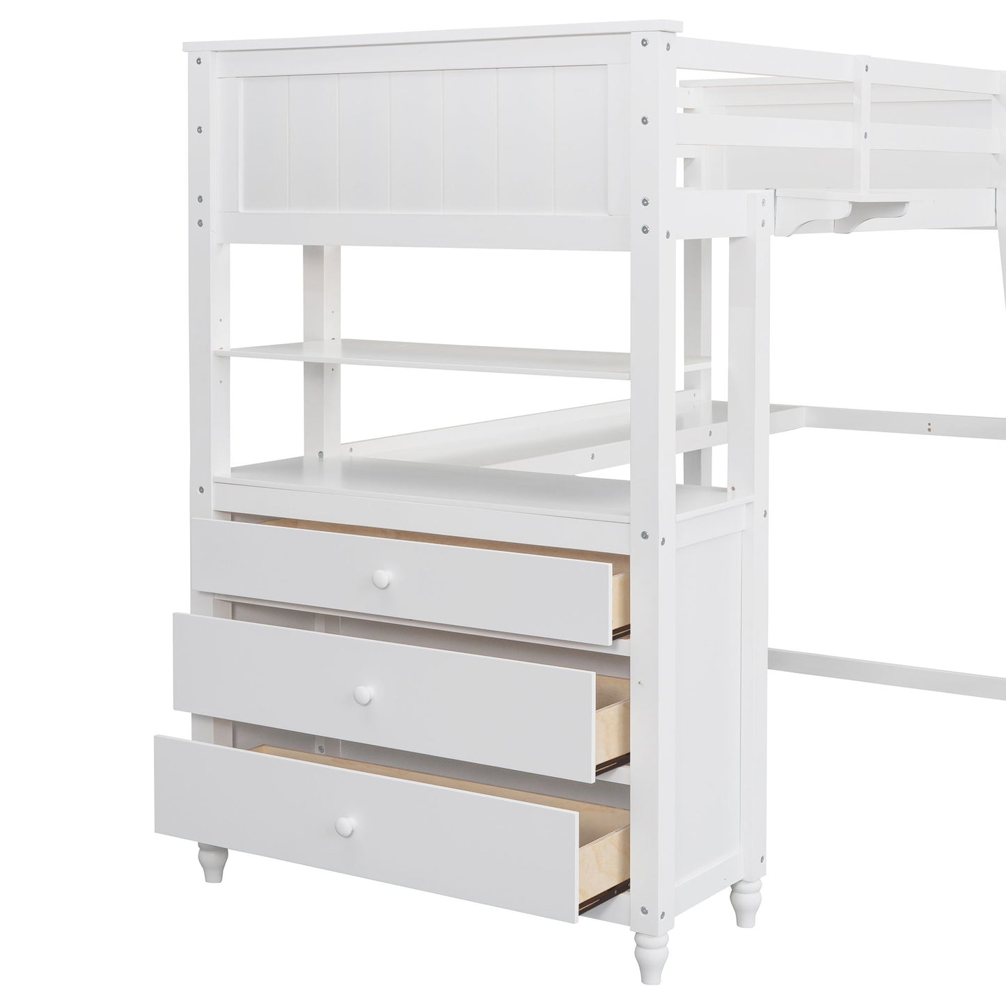 Loft Bed With Drawers With Desk And Shelves - The Sleep Loft - Online Mattress Showroom NYC