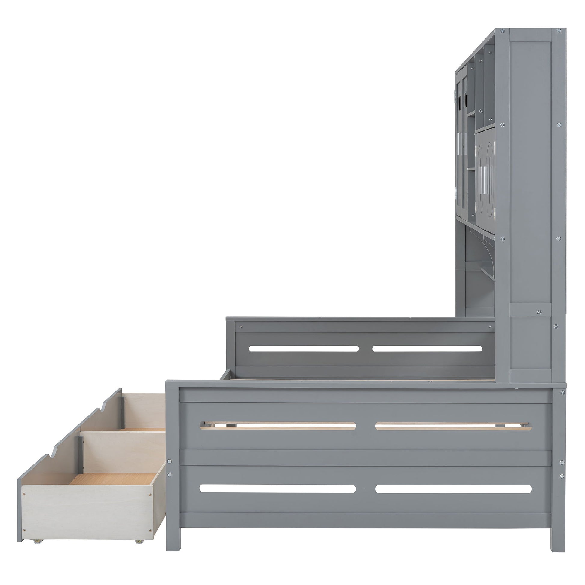 Daybed With All-In-One Cabinet And Shelf - The Sleep Loft - Online Mattress Showroom NYC